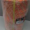 1/2 in x 300 ft Double Braid Polyester Arborist Rigging Rope, 48 Strands Heavy Duty Bull Rope for Tree Work, Climbing, Pulling, Logging, Swing, Orange