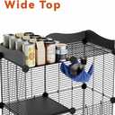 STILLCOVE 2 Tier Cat Cage Indoor, Big Wire Cat Cage Kennels Enclosures DIY Playpen Crates, Pet Pen C&C Cage for 1-2 Cats Kittens