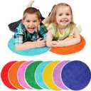 8 PCS Kids Carpet Circle Seats 16 Inch Classroom Circular Rugs Soft Non-Slip Round Floor Cushions for Kids Playroom Rug Daycare Floor Mats Sitting, 13.4 square feet