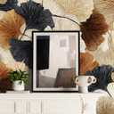 Ginkgo Leaf Removable Self-Adhesive Wallpaper for Bedroom & Living Room Decor 17.7236 Inch,Waterproof Wall Covering for Accent Walls, Apartment, Nursery (Solid color01)