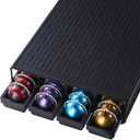 Coffee Pod Drawer Holder With 15''*11'' Coffee Mat Compatible with Nespresso Vertuo Capsules,Coffee Bar Station Accessories