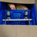 MATTHEW Cleaning Blue 22Quart Compact Mop Bucket INCL.2 Pcs Mop Head with Side Press Wringer On Wheels,Tandem Portable Floor Cleaning Wavebrake,Ideal for Household,Industrial,Restaurant,Janitorial Use