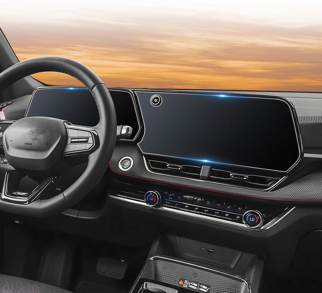 CDEFG For 2025 2026 Chevrolet Equinox Screen Protector - (2PCS) Matte Anti Glare Tempered Glass - Equinox (LT, RS, Activ) 11.3 Inch Touchscreen & 11 Inch Instrument Accessories