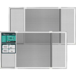 Expandable Window Screen, 20" H x 28.6" - 54" W, 2 Pack | Horizontal Adjustable Window Screens, Replacement Window Screens for House Windows