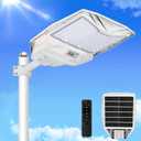 Solar Street Lights Outdoor 700000LM, Bright LED Street Lights with Motion Sensor and Remote, Dusk to Dawn Waterproof Security Lights for Yard, Driveway, Parking Lot (White-7000W)