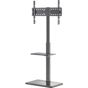Afaloona Universal Floor TV Stand,TV Floor Mount Stand with Removable Shelf for 32-75 inch TV up to 110 lbs, Swivel and Height Adjustable Tall TV Stand for Bedroom,Office(TCP01-2-M-A02)