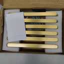 Goo-Ki 6 Pack Pure Brass Made Luxurious Cabinet Pulls,Matte,5 Inches Center to Center,Brushed Brass