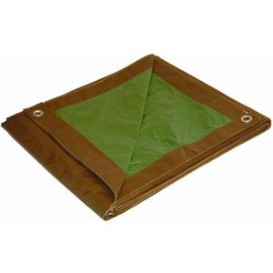 Dry Top 11012 Medium Duty Tarp, 10x12 Feet, Brown/Green