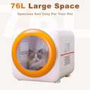 Pet Dryer Box with LED 30 Million Negative Ions&Multi-Function, 360 Efficient Automatic and Quite Box for Cats, Dogs, Smart Touch Screen Temperature Control, Safe Design for Pet Hair Dryer