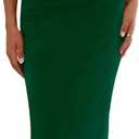 PRETTYGARDEN Women's 2026 Summer Formal Maxi Dresses Sleeveless One Shoulder Bodycon Ruched Mesh Wedding Guest Cocktail Dress (Green, XXL)