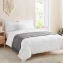 BOURINA Throw Blanket 50 x90 Inches Textured Solid Soft Sofa Throw Bed Runner Knitted Decorative Blanket