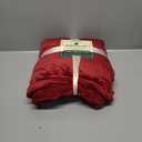 PAVILIA Soft Fleece Burgundy Dark Red Throw Blanket for Couch, Lightweight Plush Warm Blankets for Bed, Fuzzy Cozy Flannel Blanket Throw for Sofa, Travel, Jacquard Pattern, Wine Red, 50x60 inch