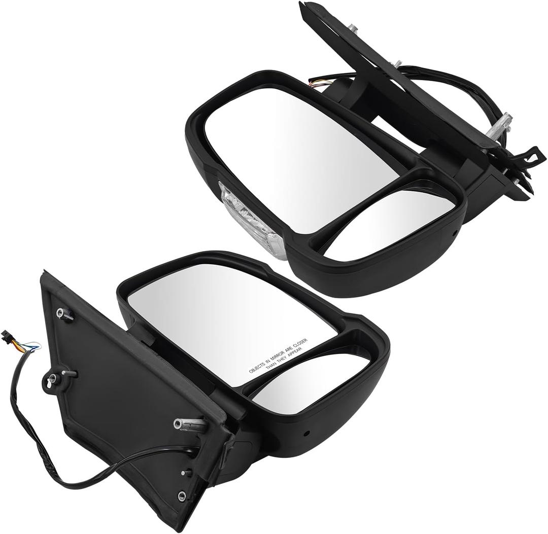 Left and Right Side Mirrors Fits for Ram Promaster 1500 2500 3500 2014-2024, Driver and Passenger Side