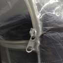 Finlonte 100% Cotton King Size Quilt, Navy Blue Striped Lightweight Bedding Sets for All Season, 3 Pieces (king(98"x106"))