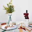 Red 1.5 inch Velvet Ribbon, Double Faced Continuous 20 Yards Velvet Ribbon Use for Christmas Tree Ornaments,Gift Wrapping,Bow Making,Wreath Decoration,Wedding Boutonnieres,Handmade Crafts