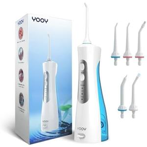 YOOY Water Dental Flosser Teeth Portable Cordless Oral Irrigator Gums Braces Orthodontic Care Irrigation Cleaner Electric Waterflosser Flossing for Teeth Cleaning Rechargeable for Home Travel YOOY Water Dental Flosser Teeth Portable Cordless Oral Irrigator Gums Braces Orthodontic Care Irrigation Cleaner Electric Waterflosser Flossing for Teeth Cleaning Rechargeable for Home Travel