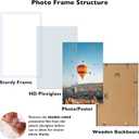 JCJMY 13x22 Picture Frame White for Poster Photo Picture, Horizontal and Vertical Formats for Wall Hanging, 13 x 22 Wall Gallery Poster Photo Frame for 13 by 22 Photos Posters, White