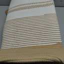 danpinera 100L Nursery Hamper, Tall Woven Laundry Basket with Long Leather Handles, Boho Laundry Hamper for Living Room & Bedroom, Eco-friendly & Convenient Decorative Storage Basket White & Jute