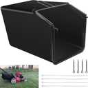 Braveboy Lawn Mower Rear Grass Catcher Bag W/Grass Catcher Frame Set Comapatible with Kobalt 40V Max KM 2041B-06, 2040X-06