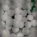 Supoice 50 Pack Snow Balls for Kids 3 Inch Large Snow Fight Balls Christmas & Winter Holiday Realistic Fake Snow Toys for Indoor, Outdoor Snow Fight, Toss Game