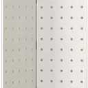 2-5 Panels Pegboard Partition Screen,Folding Pegboard Room Divider,Room Divider Wall with Foot Brackets,Convenient for Bedroom Market Jewelry Store(Style 1,180x40cm-2 Panel)