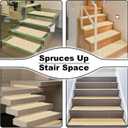 Stair Treads Non-Slip Carpet Indoor, 15 Packs 30X8in Stair Carpet Runners for Wooden Steps with Reusable Adhesive for Kids Elders, and Dogs, 100% Polyester Surface TPR Backing Stair Rugs, Beige