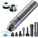 Car Vacuum,16000Pa Powerful Handheld Car Vacuum Cordless with 6000mAh Battery,4 in 1 Lower Noise 33000 RPM Motor Portable Vacuum for Car,Home,Camping