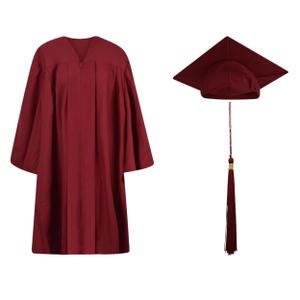 Capoda 9 Pcs 2025 Kids Kindergarten Graduation Cap Gown with Tassel Diploma Pre K Grad Dress Costume for Preschool Child (Large)