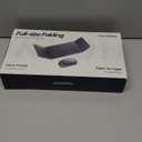 Foldable Keyboard and Mouse, Samsers Folding Bluetooth Keyboard Combo, 2.4G + BT5.0 x 2, Full-Size Portable Travel Keyboard & Rechargeable Wireless Mouse for Windows Android iOS Mac OS, Midnight