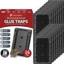 LULUCATCH Mouse & Insect Traps 16 Pack, Heavier Sticky Traps with Non-Toxic Glue for Small Mice & Insects. Sticky Mouse Traps Indoor, Easy to Set, Pet Safe Pest Control
