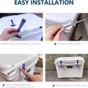 Replacement Lid Latches (2 Pack) Compatible with All Yeti,RTIC, Other Related Hard Coolers,Made of Premium Hard Durable Rubber, Easy to Install (NavyBlue)