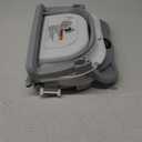 MoreFeel Collapsible Baby Bathtub for Newborn with Thermometer & 1 Hooded Towel & 1 Soft Floating Cushion,Portable Travel Bathtub with Drain Hole, Durable Foldable Baby Tubs for Infants to Toddler (Grey)