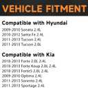 Ignition Coil Pack and Spark Plugs Set of 4 Compatible with Hyundai Sonata 2009-2010, Tucson 2010-2013, Santa Fe 2010-2012 & Kia Forte(Koup) 2010-2013, Optima, Sorento, Sportage, Replace UF611, 4469