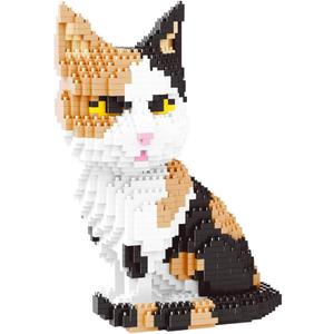 Calico Cat Animals Mini Building Sets STEM Toy for Adults Boys Girls 12+, Large
