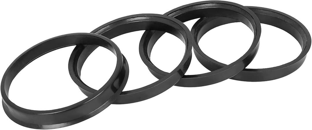 X AUTOHAUX 4pcs Plastic 72.6mm OD to 67.1mm ID Car Hub Centric Rings Wheel Bore Center Spacer Hub Rings Black