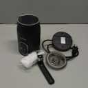 KIDISLE Milk Frother and Steamer 4 in 1, Milk Steamer with Auto Temperature Control, Warm & Cold Foam Maker, Hot Chocolate Maker, Frother for Coffee, Latte, Cappuccino, Black