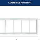 Hryan Shed Transom Window for Playhouse, Chicken Coop and Garage, Fixed Metal Tempered Glass Replacement Casement for barn house, ventanas de casa (10" x 29" 1Pack)