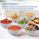 NOT CERAMICUnbreakable Cereal Bowls, 25 OZ Wheat Straw Bowls Microwave and Dishwasher Safe BPA-Free Eco-Friendly Bowl Beige Color for Cereal, Serving ,Soup, Oatmeal, Pasta and SaladSet Of 6