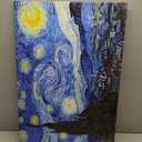 Starry Night, Vincent Van Gogh Canvas Wall art, Classic Paintings Framed Pictures Poster, Abstract Artwork Prints for Home Decor 24"x36"