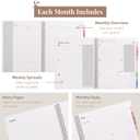 Rileys Academic Planner 2025-2026, Daily, Weekly & Monthly Planner, July 2025 - June 2026, Student Notes Pages, Twin-Wire Binding, Weekly Agenda for School & Work (8.5 x 11-Inches, Black, Geographic)