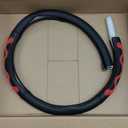 PINCTROT XL Size 17.5-18 Inch Comfy Grip Steering Wheel Cover for Semi Truck, Fits RV, Big Rig Trucker, 18 Wheeler and Classic Cars, Anti-Slip Design 17.5-18 Inch(Silicone Red)