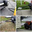 Nilight Tow Bar with Safety Chains, Coupler Fits 2-Inch Hitch Ball, 5500 lbs Towing Capacity, 41-in Opening Width, Bumper-Mounted Universal Towing Bar for RV, Car, Trailer, Truck, Alloy Steel