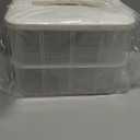 DreamTribe Stackable Classified Multipurpose Portable Organizer- 1-Layer Clear Organizer with Adjustable Compartments for Doll Clothes&Tiny Toys,Stationery, Art Craft,Hair Accessories