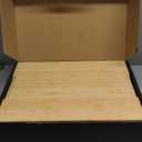 SMIRLY Wooden Cutting Boards For Kitchen Meal Prep & Serving - Bamboo Cutting Board Set with Holder, Charcuterie & Chopping Board, Wood Cutting Board Set, Kitchen Gadgets