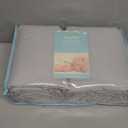 TillYou Microfiber Reversible Crib Cover for Long Rail Gray White 51"x 7" Inches