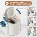 Bedside Commodes for Seniors with 100 Liners and 50 Large Absorbent Pads, Potty Chair for adults and elderly with Detachable Armrest, 16.3" Seat Width, 500lbs Heavy Duty - Bedside Toilet for Senior