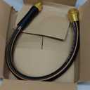 Giraffe Tools Garden Hose 2ft x 5/8'', Short Water Hose Heavy Duty, Lightweight, Flexible Hybrid Hose, Male to Female Fittings