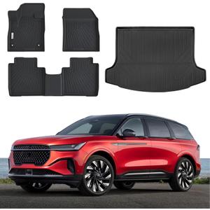 Floor Mats & Trunk Mat Fit for Lincoln Nautilus 2024 2025 2026,All Weather Protection TPE, Anti-Slip Floor Mats & Cargo Liner for Lincoln Nautilus 2024 2025 2026 Accessories
