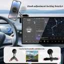 Universal Magnetic Screen-Clip Phone Mount for Vehicle & Monitor Screens Strong 360 Rotatable Holder, Compatible with Mag-Safe, for Car Infotainment, Laptop & PC Displays (Fits 7.5-14mm Screens)