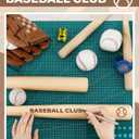 Wettarn 2 Pcs Mini Baseball Bats Miniature 27 Inch Wooden Bats Unfinished for Crafts for Painting DIY Craft Projects Ball Sports Party Decor Favors Gifts